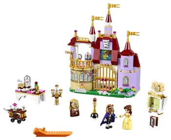 LELE Princess Belles Enchanted Castle Building Blocks For Girl Friends Kids Model Toys Marvel Compatible Legoe