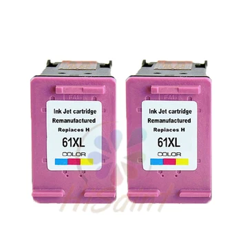 New 2PC Color Ink Cartridge For HP61xl Deskjet 3052A 1000, 1050, 1051, 2050 2510, 2512, 3000, 3050, 3050A 3051A 3054, 3510, 3512