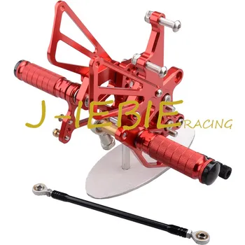 CNC Racing Rearset Adjustable Rear Sets Foot pegs Fit For Triumph T595 T509 955i SPEED TRIPLE 1050 RED