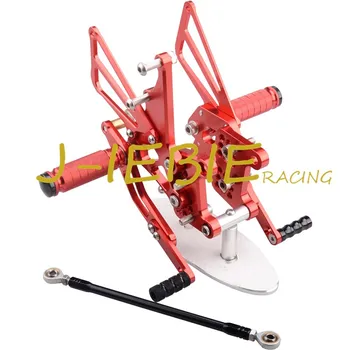 CNC Racing Rearset Adjustable Rear Sets Foot pegs Fit For Triumph T595 T509 955i SPEED TRIPLE 1050 RED