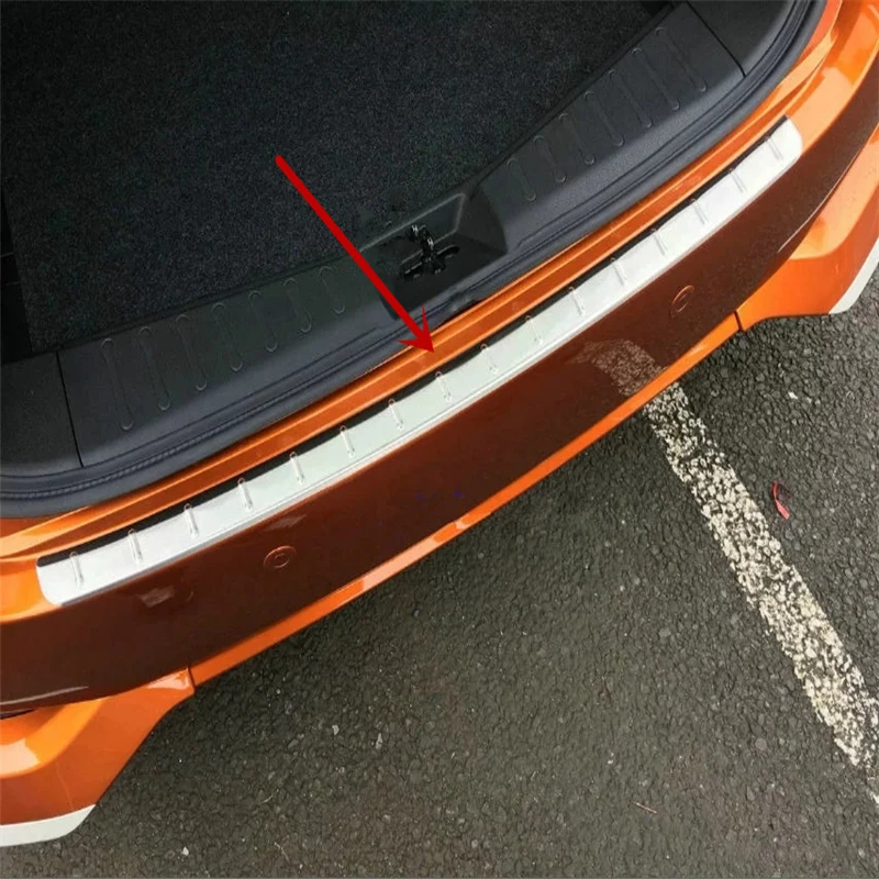 Car Styling Accessories For Nissan Note 2017 Stainless Steel Exterior Rear Bumper Foot Plate Cover Trim Protector Car Stickers
