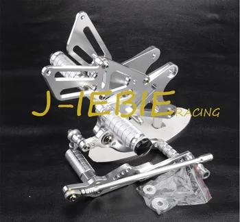 CNC Racing Rearset Adjustable Rear Sets Foot pegs Fit For Yamaha YZF R1 2009 2010 2011 2012 2013 SILVER