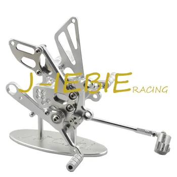 CNC Racing Rearset Adjustable Rear Sets Foot pegs Fit For Aprilia RSV4 RSV4R Tuono V4 R 2009-2016 SILVER