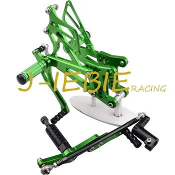 CNC Racing Rearset Adjustable Rear Sets Foot pegs Fit For Yamaha YZF R1 2007 2008 GREEN