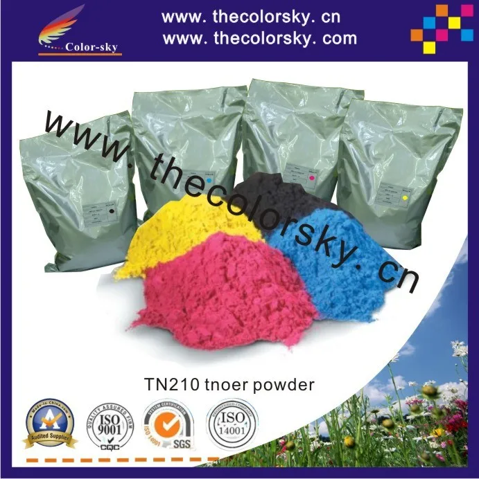 TPBHM-TN210) premium color laser toner powder for Brother HL9120 HL9330 HL9320 bk c m y 1kg/bag/color by fedex