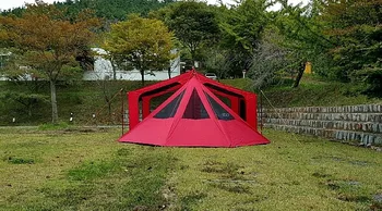 COBO family camping black coating rain proof large tent sun shading tarp frontwall