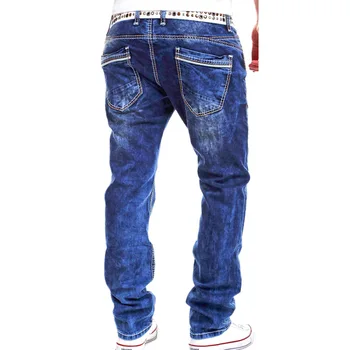 2016 New Casual Men's Jeans Slim Fit Men Pant Personality Pockets Fashion Jeans Men Straight Size 28~36 Hombre Pantalones A8816