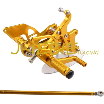 CNC Racing Rearset Adjustable Rear Sets Foot pegs Fit For Yamaha YZF R6 2003 2004 2005 R6S 2006 2007 2008 2009 GOLD