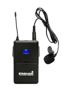 STARAUDIO Pro PA 2 Channel Wireless DJ UHF Dual Handheld & Headset Microphones Digital Display Mic SMU-0202A+B