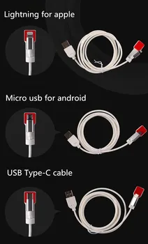 6 port micro usb cable charging security alarm display holder for android mobile phone