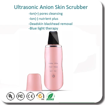 Full Body Beauty Skin Lifting Spa Ultrasonic Galvanic Ion Nutrient Import Skin Scrubber Peeling Exfoliation Portable