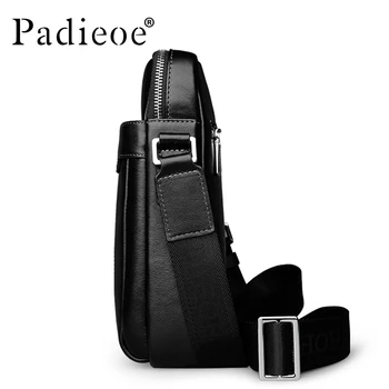 2017 Genuine Cow Leather Mens Bag for Male New Fashion Shoulder Messenger Bags Famous Brand Crossbody Bags