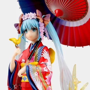 1pcs 20CM pvc anime figure Hatsune Miku kimono ver action figure collectible model toys brinquedos