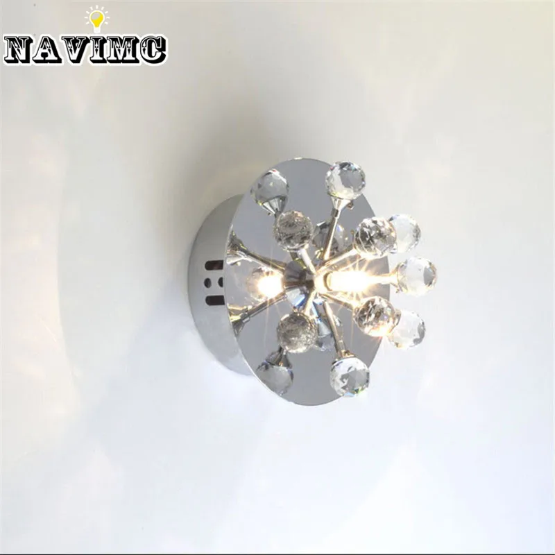 Modern LED Crystal Ceiling Light Small Home Decorative Lamp for Bedroom Living Room