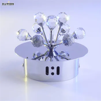 Modern LED Crystal Ceiling Light Small Home Decorative Lamp for Bedroom Living Room