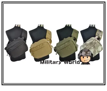 1000D Nylon Tactical Military Medical Bag Men Messenger Bag Tactical Shoulder Bag W/ Wide Removable Shoulder Strap Chest Pack