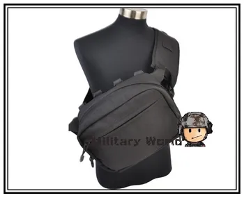 1000D Nylon Tactical Military Medical Bag Men Messenger Bag Tactical Shoulder Bag W/ Wide Removable Shoulder Strap Chest Pack