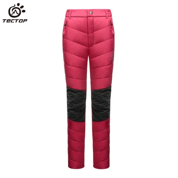 Winter Sport Waterproof Trousers For Hiking Climbing Skiing outdoor Thermal 80% white duck down pants for women