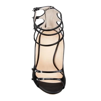 Customizable Nice Women Sandals 2016 Fashion Gladiator Sandals Thin Heels Sandals Shoes Woman Buckle Footwear Size 35-46 B050