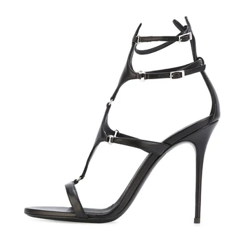 RizaBina Women High Heel Sandals Brand Open Toe Thin Heels Sandals Ladies Gladiator Dress Sandalias Shoes Woman Size 35-46 B189