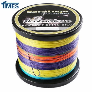 SARATOGA 8 Strands 1000M 6-300LB Braided Fishing Line Ocean fishing Wire Floating Line Multicolorful Multifilament Fishing Line