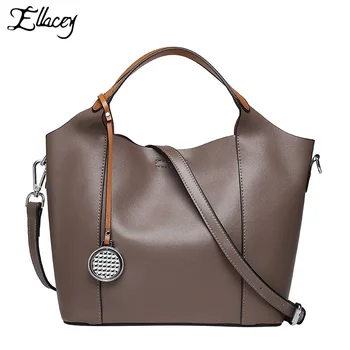 2016 European and American Ladies bag Shoulder bag Fashion Designer Women Genuine Leather Handbag Work Handbag Women Bucket Bag