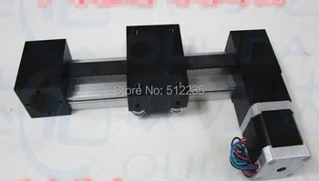 XP timing belt slide module Sliding Table effective stroke 800mm+1pc nema 17 stepper motor XYZ axis Linear motion