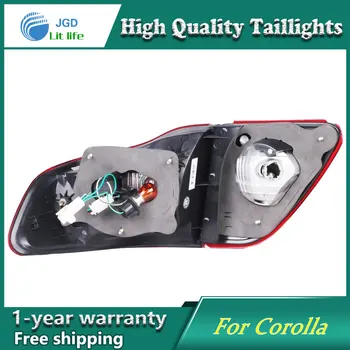 Car Styling Tail Lamp case for Toyota Corolla taillights 2007-2010 Lights LED Tail Light Rear Lamp LED DRL+Brake+Park+Signal