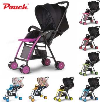 2016 Luxury Pouch Super Lightweight Baby Colorful Winter/Summer Strollar Children/kid Buggy Folding Portable can Sit or Lie