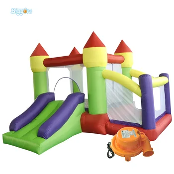 One slide Bounce House Inflatable Castle for Residential Use Outdoor playing Birthday party