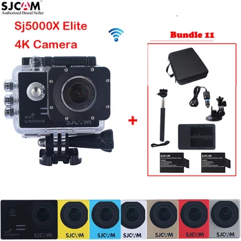 SJCAM Sj5000 Series SJ5000X Elite WiFi Waterproof Sports Action Camera Sj 5000X Cam DV+2Battery+Dual Charger+Monopod+Car Set+Bag