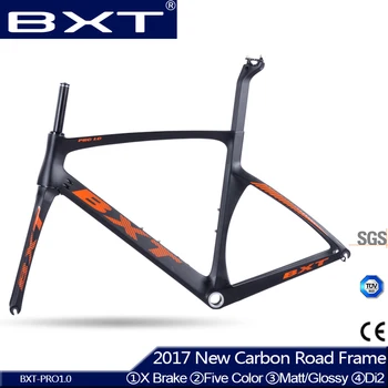 New 2016 Full Carbon bicycle frame matte/glossy 5 color super light DI2 Frame+Fork+headset X brakes carbon bike frame