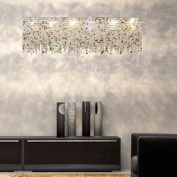 Contemporary Modern Luxury LED K9 Crystal Chandelier Lighting Hanging Lights / Lamps for Villa Dining Room and Hotel Decoration