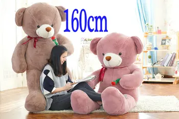 100/120cm Cute big size bear plush toys stuffed plush animals doll bear doll birthday gift