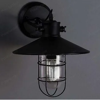 Industrial Wind Style bird cage wall lamp bedroom bedside lamp living room lamp European antique light