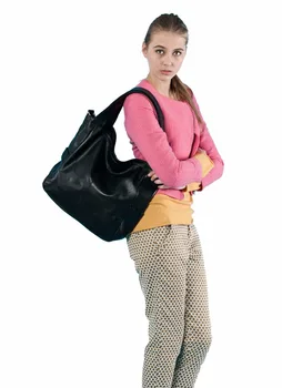 3 Sizes ZENCY Bags Handbags Famous Brands Real Genuine Leather Women Handbag Lady Tote Shoulder Messenger Bag
