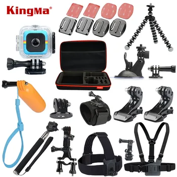 KingMa For Polaroid Cube+ Waterproof Case 12-in-1 Accessories Kit for Polaroid Cube and Cube+ Accesorios set