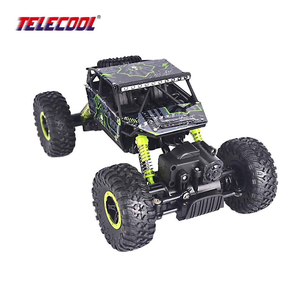 TELECOOL RC Car 4WD Rock Crawlers 4x4 Driving Car Double Motors Drive Bigfoot Car Remote Control Model Off-Road Educational Toy