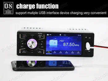 4 inch HD screen 1din Car Radio Support Bluetooth /FM USB / SD AUX in Stereo MP4 MP5 Support Rear Camera video Player