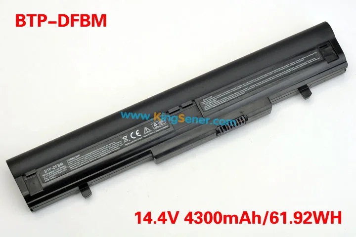 4300mAh Original Quality New BTP-DFBM Laptop Battery for Medion P6622 P6624 MD98250 MD98330 BTP-DFBM BTP-DBBM BTP-DEBM 8CELLS