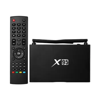 Mesuvida X95 Android 6.0 TV Box Amlogic S905 Quad Core 2.4GHz WiFi BT HDMI 2.0 with USB 2.0 AV LAN TF Card Slot Set-Top Box Tv