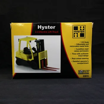 1/25 Scale Hyster 2.5 Electric Lift Truck Car Model Toys Yellow Car Model Gifts Collections For Children