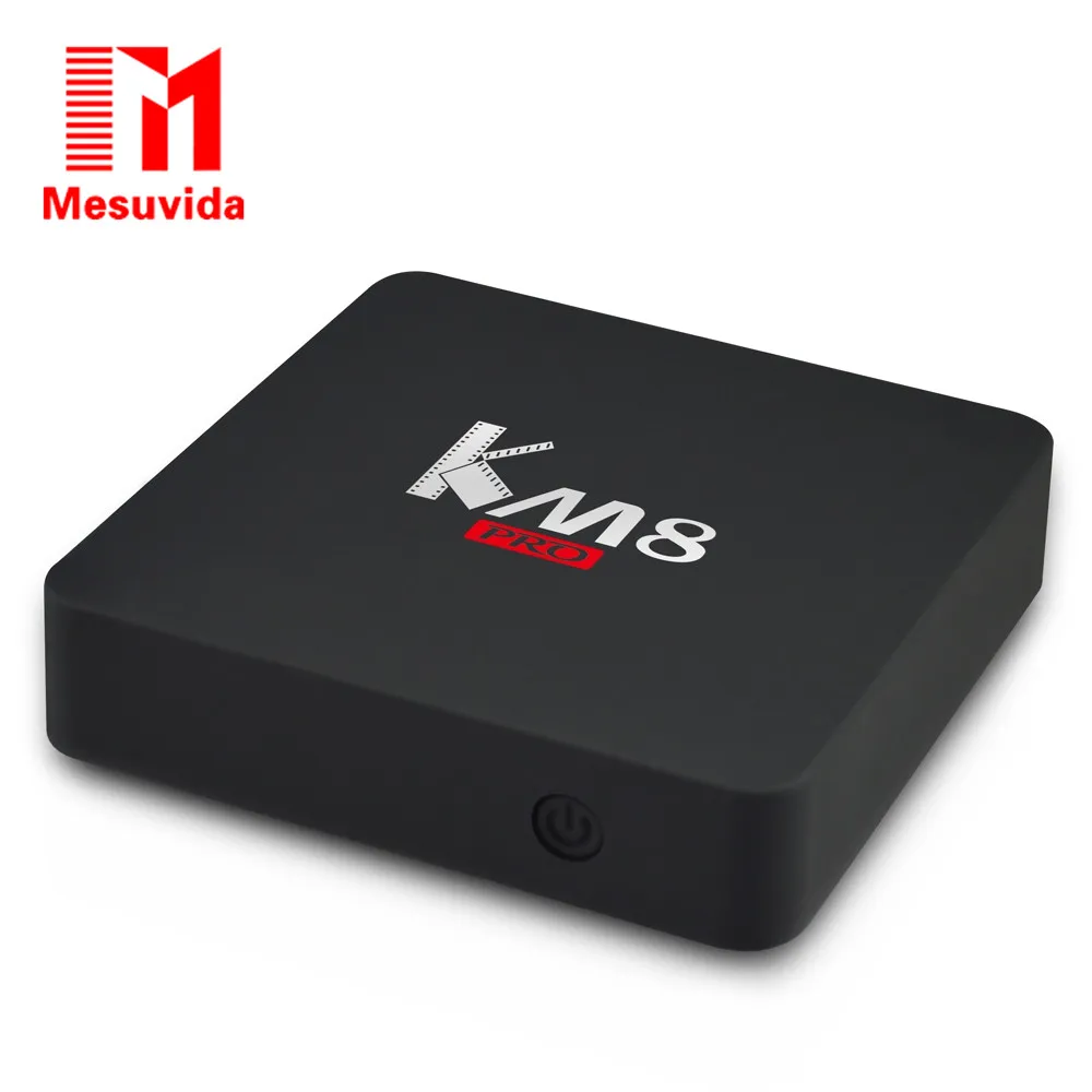 Mesuvida KM8 Pro Smart TV Box Android 6.0 TV Box Amlogic S912 Octa Core CPU Supporting BT4.0 Dual Band WiFi Kdi 17.0 Set Top Box