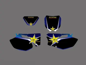 0498 Star NEW TEAM GRAPHICS BACKGROUNDS DECALS FOR WR250F WR450F WRF 250 450 2005 2006
