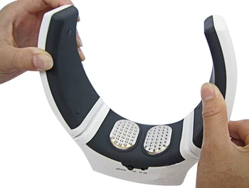Wireless Remote Control Neck Massager Cervical Vertebrae Far Infrared Therapy