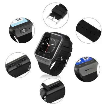 ZGPAX S8 smartwatch1.54 Inch 3G Android 4.4 MTK6572 Dual Core Phone Watch 2.0MP Camera WCDMA GSM Smart Watch With Email GPS WIFI
