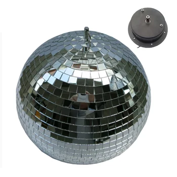 D30cm Reflective Glass Ball Light With Motor fixtures Disco Mirror Ball Light Reflection Glass Ball Stage big Balls 220V