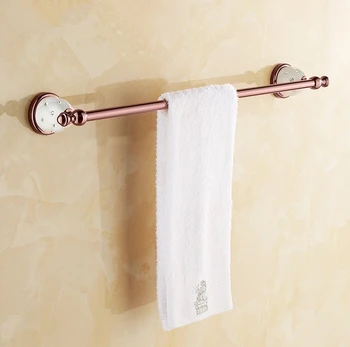 Bathroom Accessories,Quality Brass Rose Gold Finish Single Towel Bar&Towel Rack/ Modern Fashion Bath Products