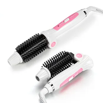 Fast Ceramic heating hair salon tool Multifunctional foldable anti-scaled curlers portable hair iron hair brush
