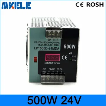 LP-500-24 500W 24V 20.8A Small Volume Single Output Switching power supply for LED Strip CNC 3D Print with digital monitor